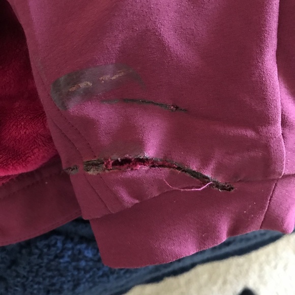 North Face Burgundy Apex Jacket - Picture 5 of 5